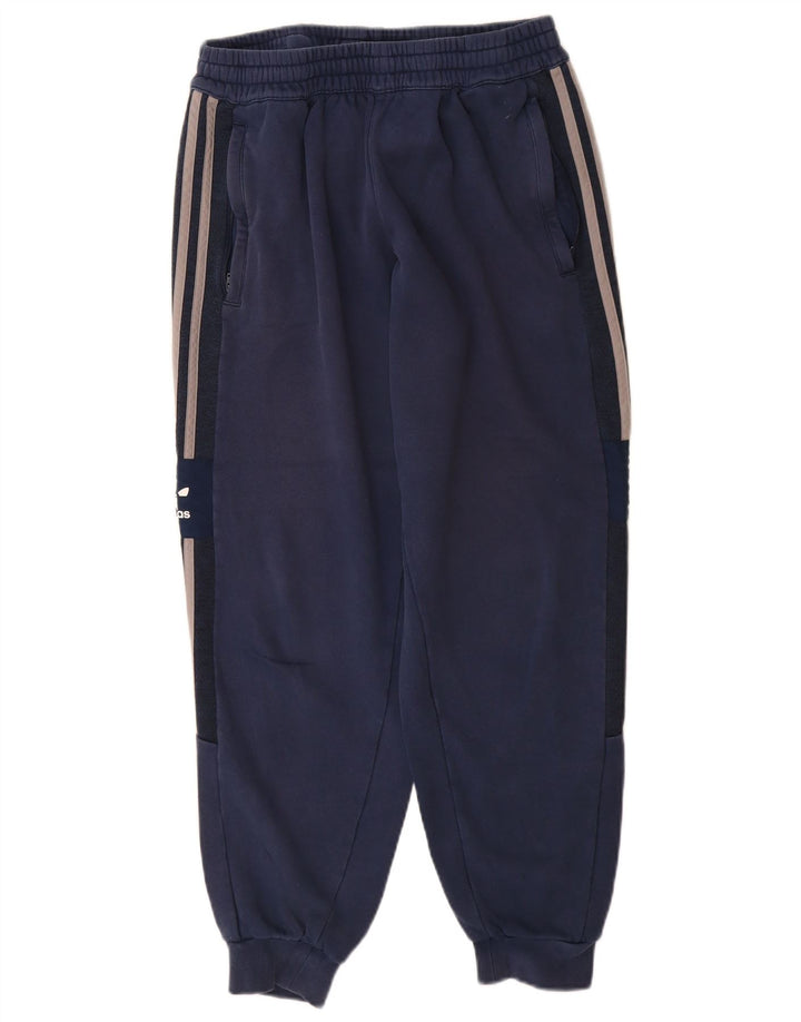 Pantaloni de trening pentru bărbați Adidas Pantaloni de jogging, mediu, bleumarin, bumbac