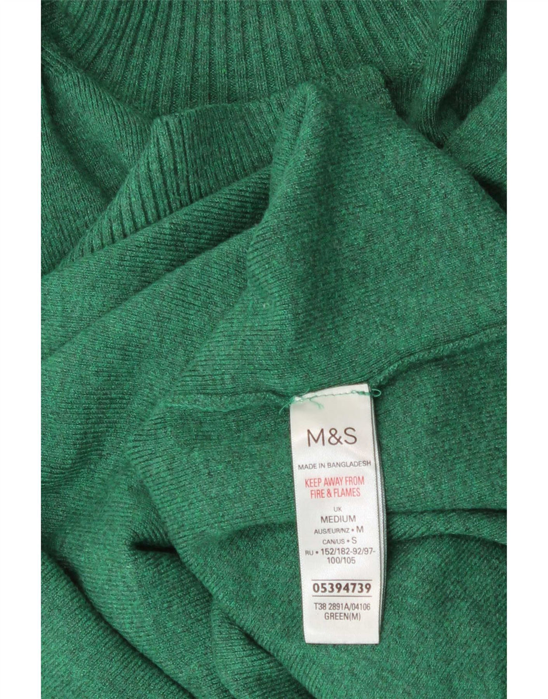 Pulover cu gât țestoasă pentru femei Marks & Spencer UK 14 verde mediu