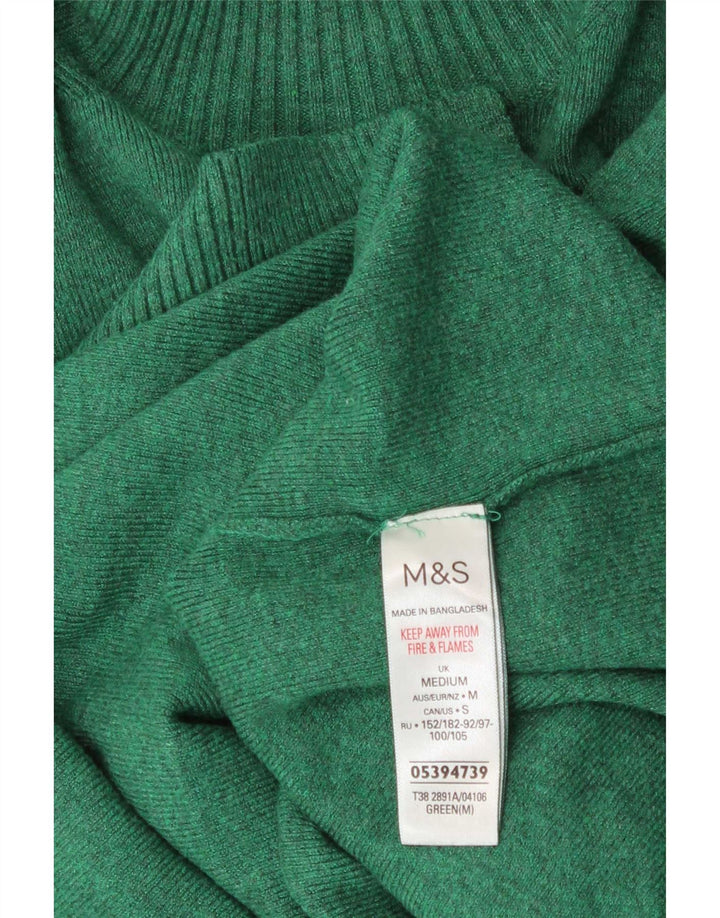 Pulover cu gât țestoasă pentru femei Marks & Spencer UK 14 verde mediu