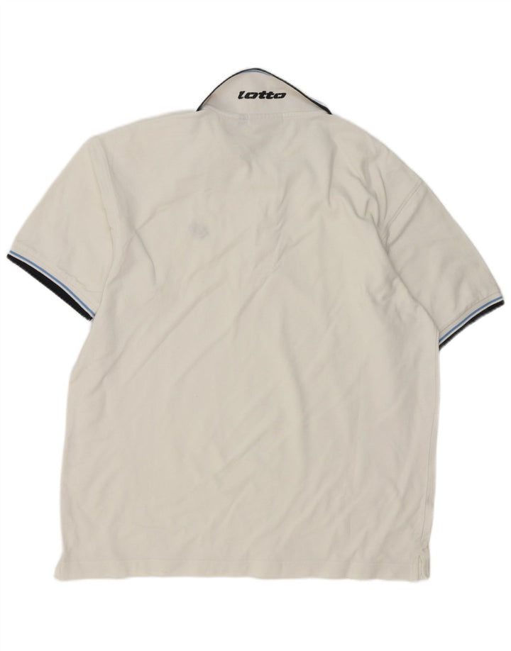 Tricou polo pentru bărbați Lotto XL alb
