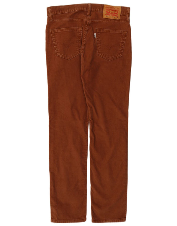 Pantaloni Levi's 511 Slim din velur, bumbac maro, W30 L30