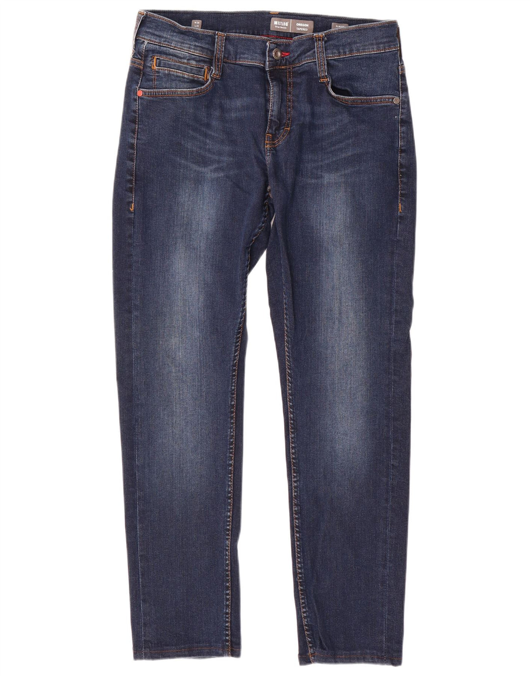 MUSTANG Womens Oregon Slim Fit Tapered Jeans W30 L29 Navy Blue