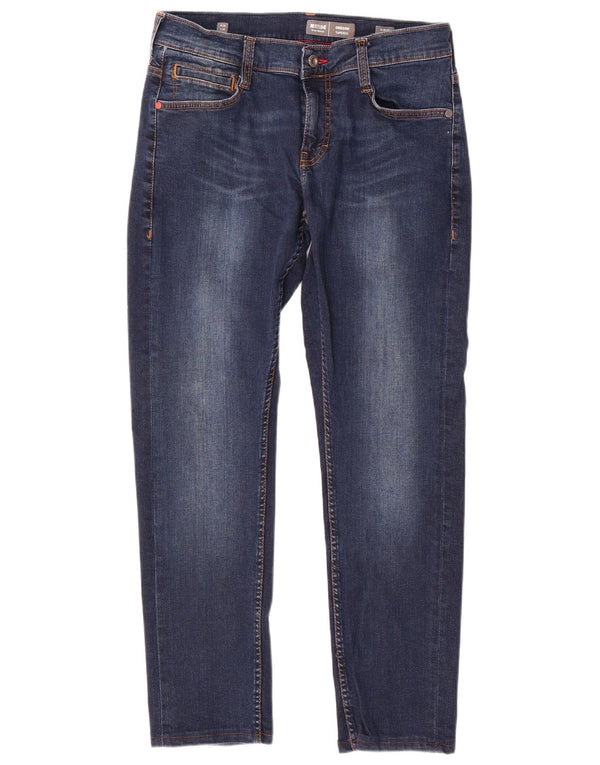 MUSTANG Womens Oregon Slim Fit Tapered Jeans W30 L29 Navy Blue