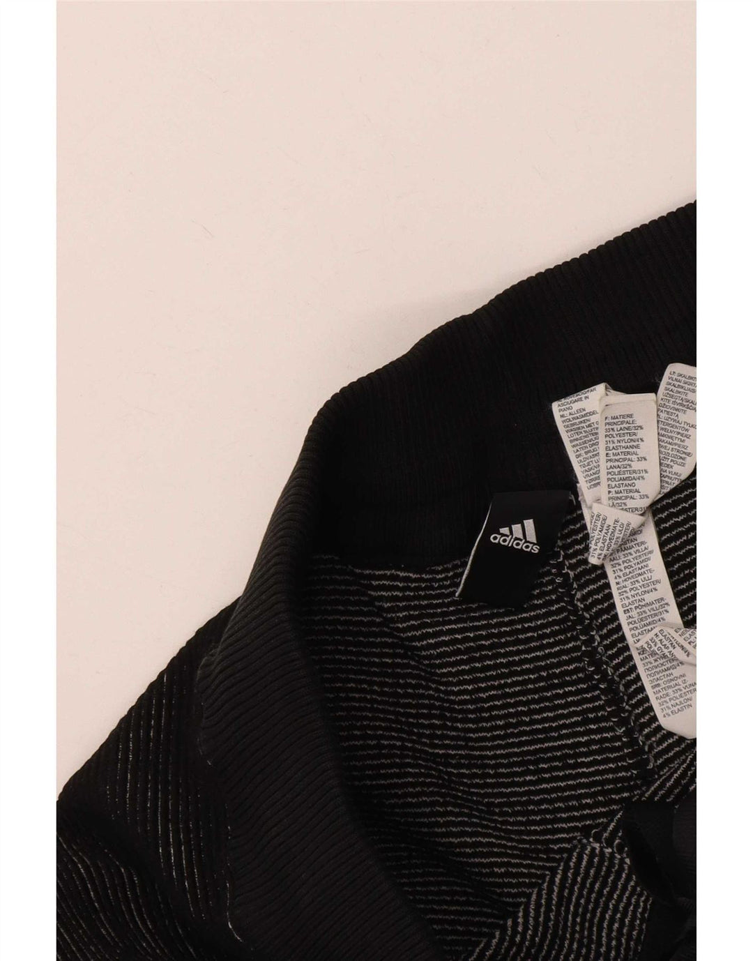 Pantaloni de trening pentru bărbați Adidas Pantaloni de jogging Mediu Negru Geometric Lână