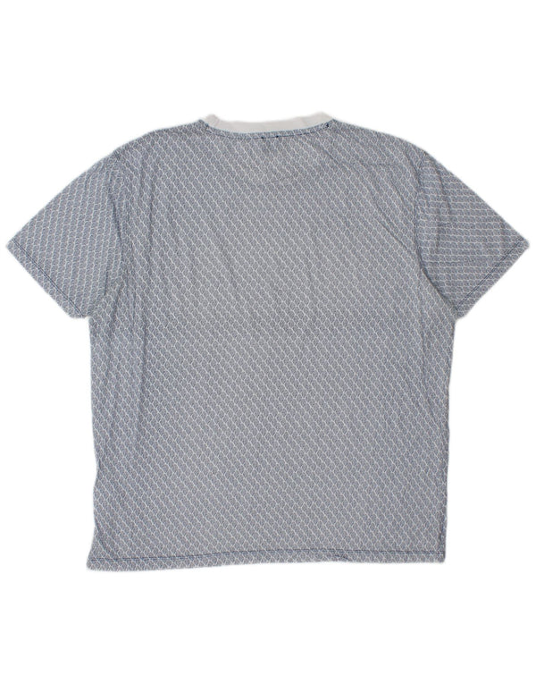 Tricou pentru bărbați Hugo Boss Top XL Blue Geometric Bumbac