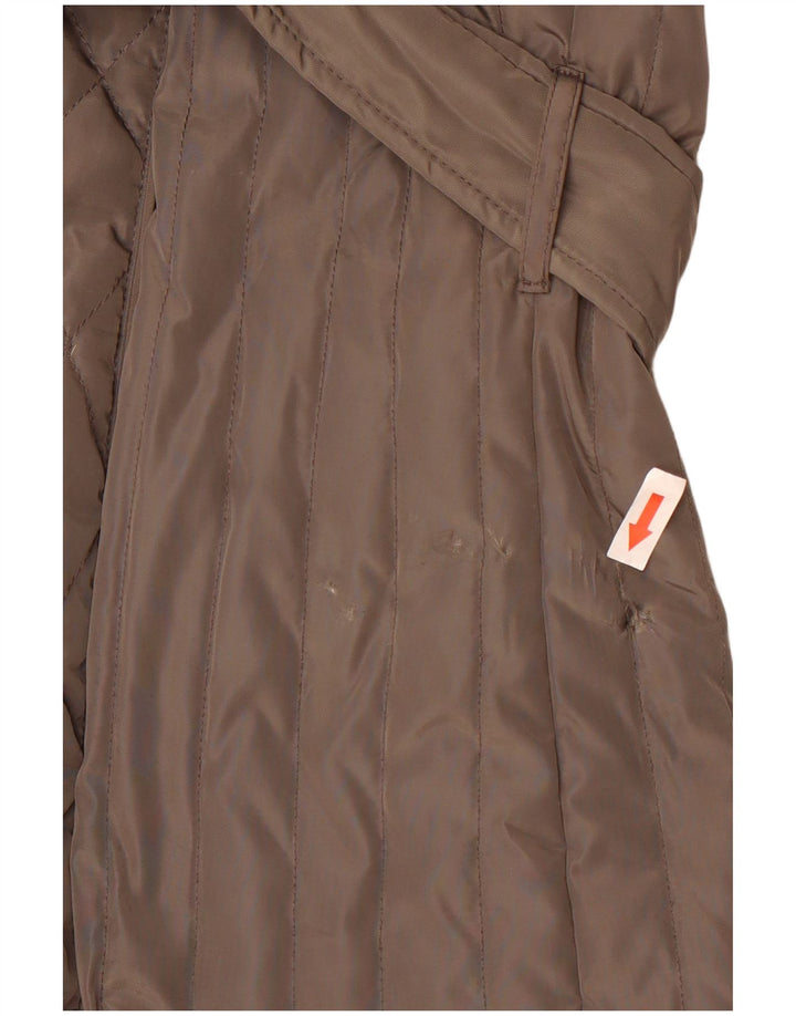 Jachetă matlasată Michael Kors pentru femei UK 18 XL Maro Poliester