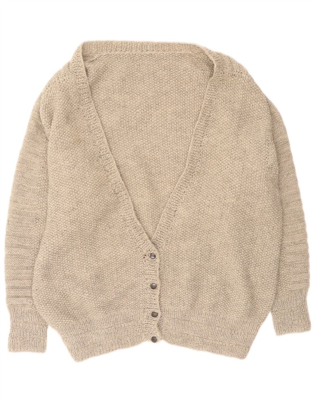 Pulover cardigan supradimensionat vintage pentru femei UK 16 mare gri