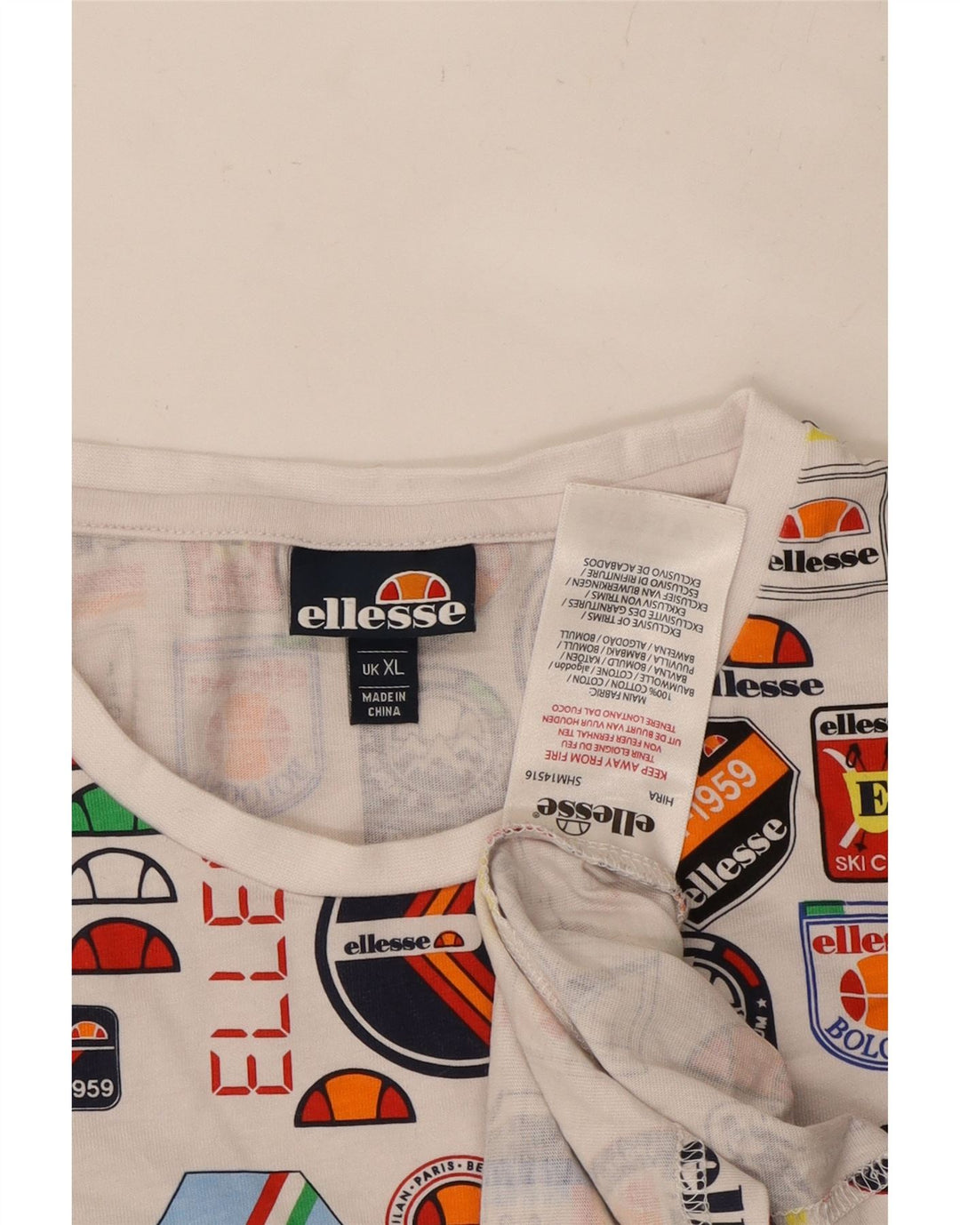 Tricou grafic ELLESSE pentru bărbați Top XL bumbac multicolor