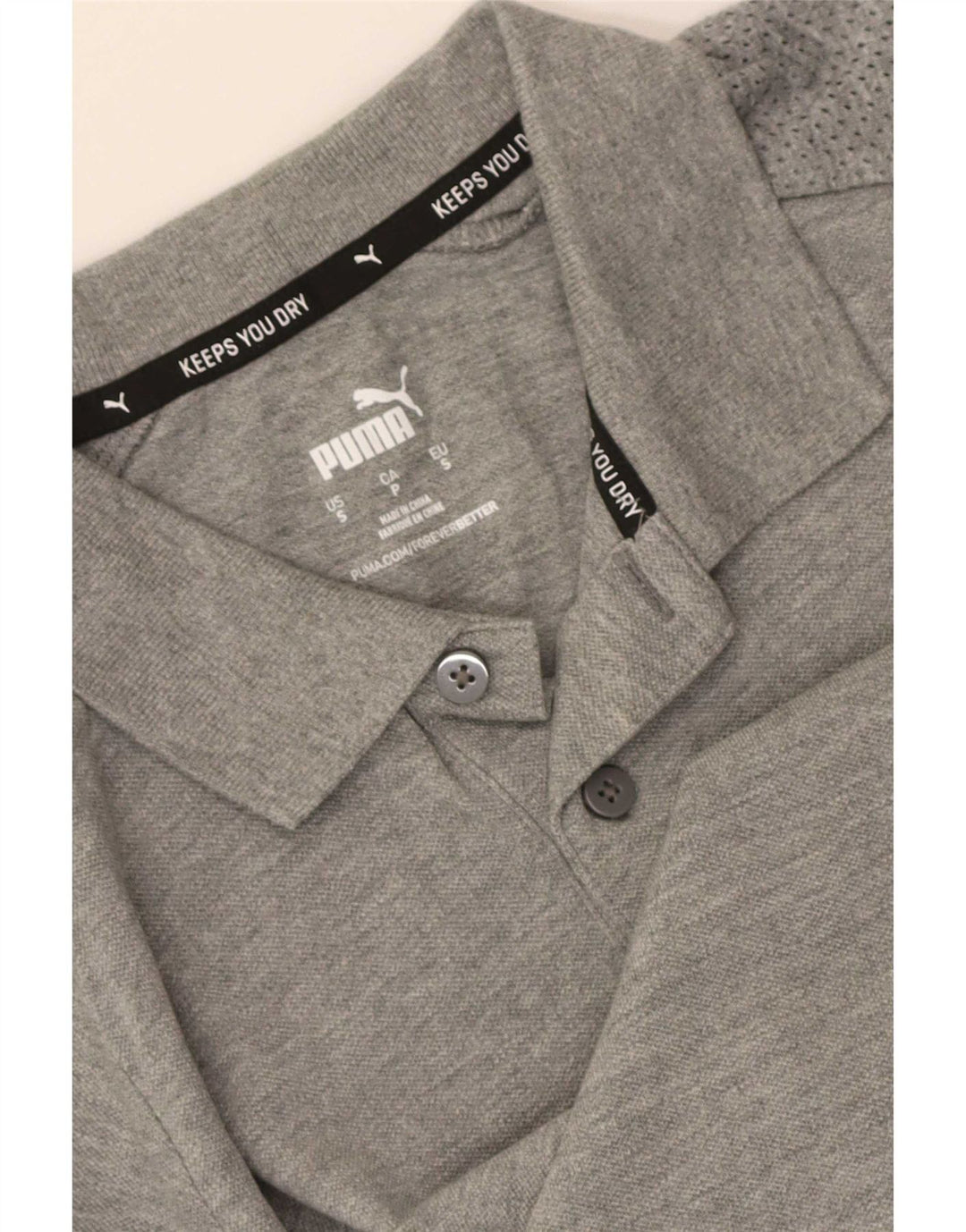 Tricou polo Puma pentru bărbați, mic, gri, pătat