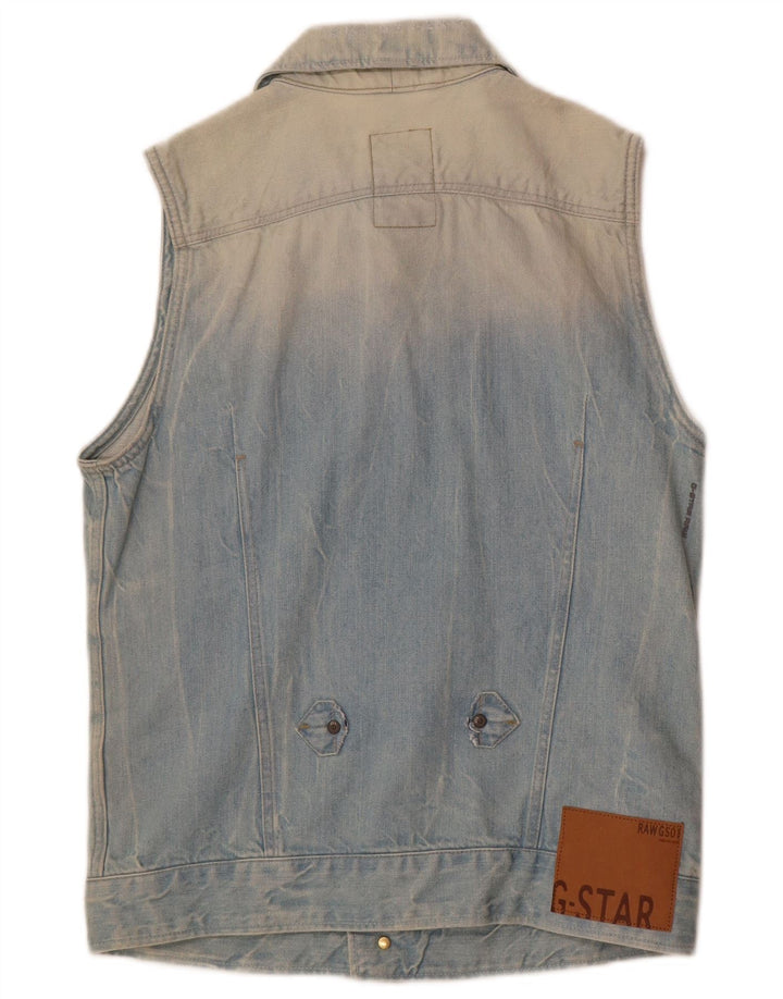 Gilet de denim pentru femei G-Star UK 10 Small Blue Bumbac