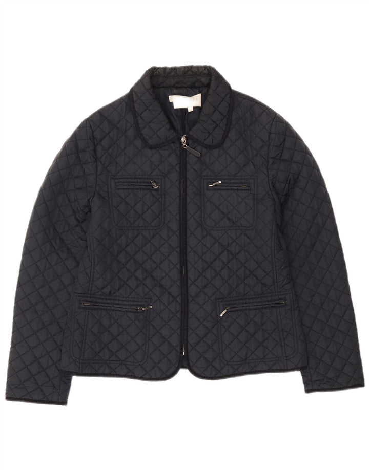 Jachetă matlasată Hobbs pentru femei UK 12 Medium Bleumarin Poliamidă