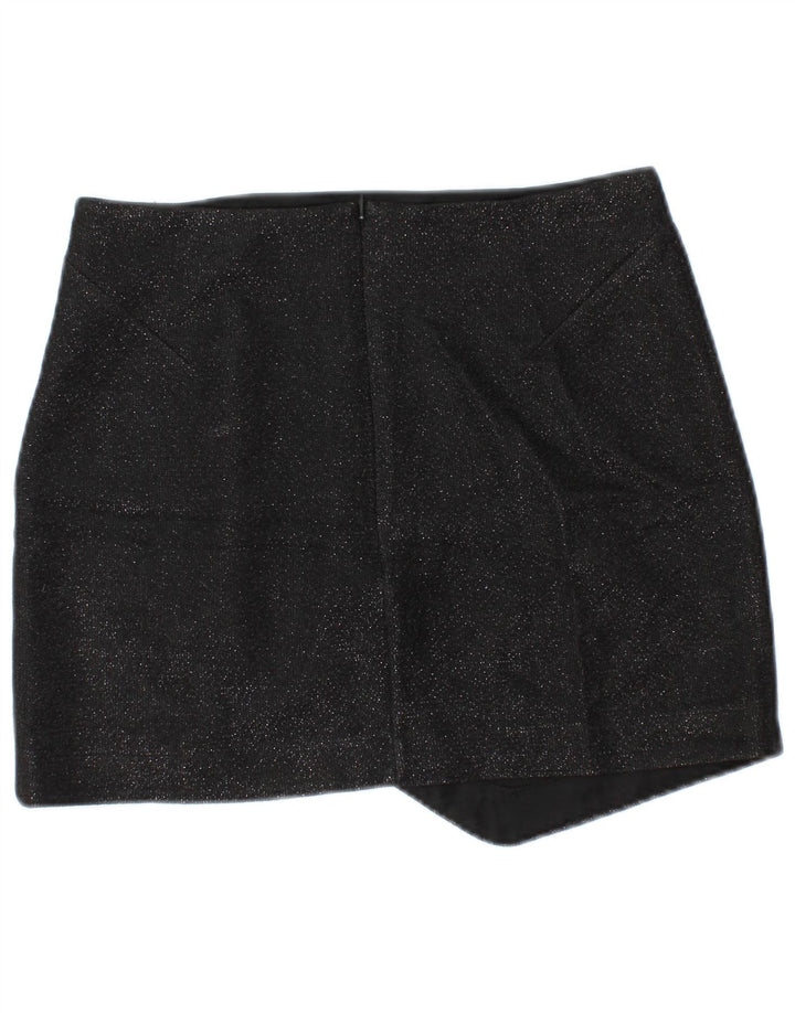 TOPSHOP Fusta mini pentru femei UK 10 Small W28 Poliester negru