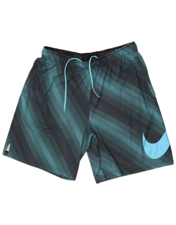 Pantaloni scurți sport grafic Nike pentru bărbați, 2XL, turcoaz, cu dungi