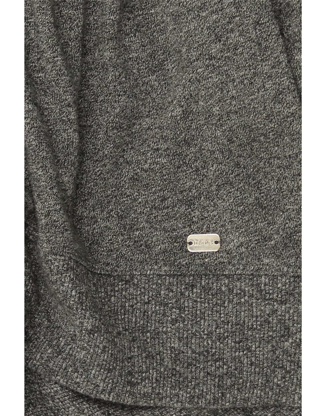 DKNY Womens Oversized Graphic Sweatshirt Jumper UK 14 Medium Grey Cotton Vintage Dkny and Second-Hand Dkny from Messina Hembry 