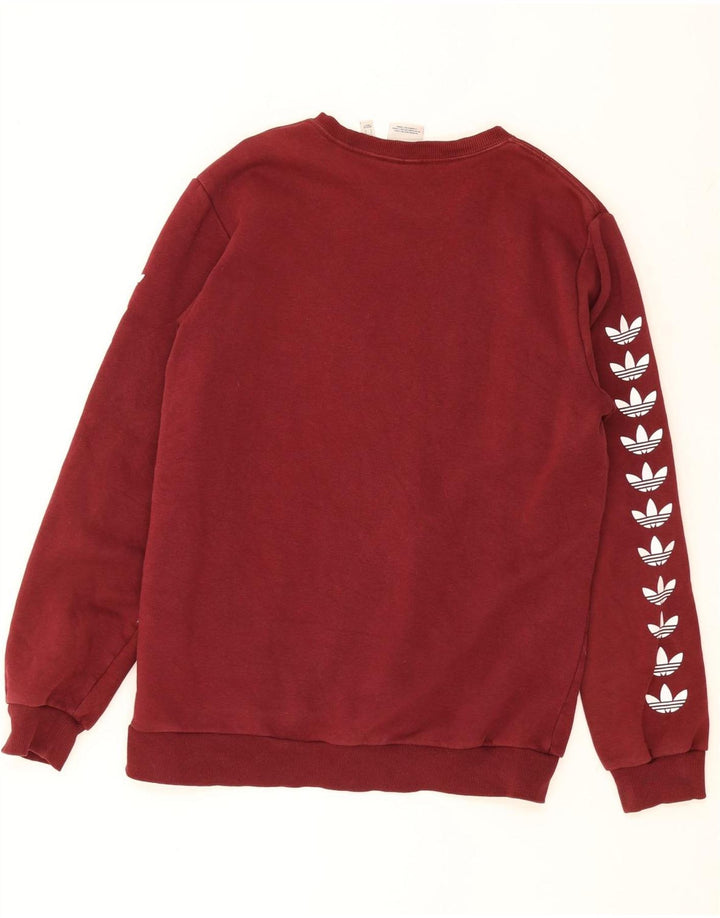 Hanorac grafic pentru bărbați Adidas Jumper mare, bumbac, maro