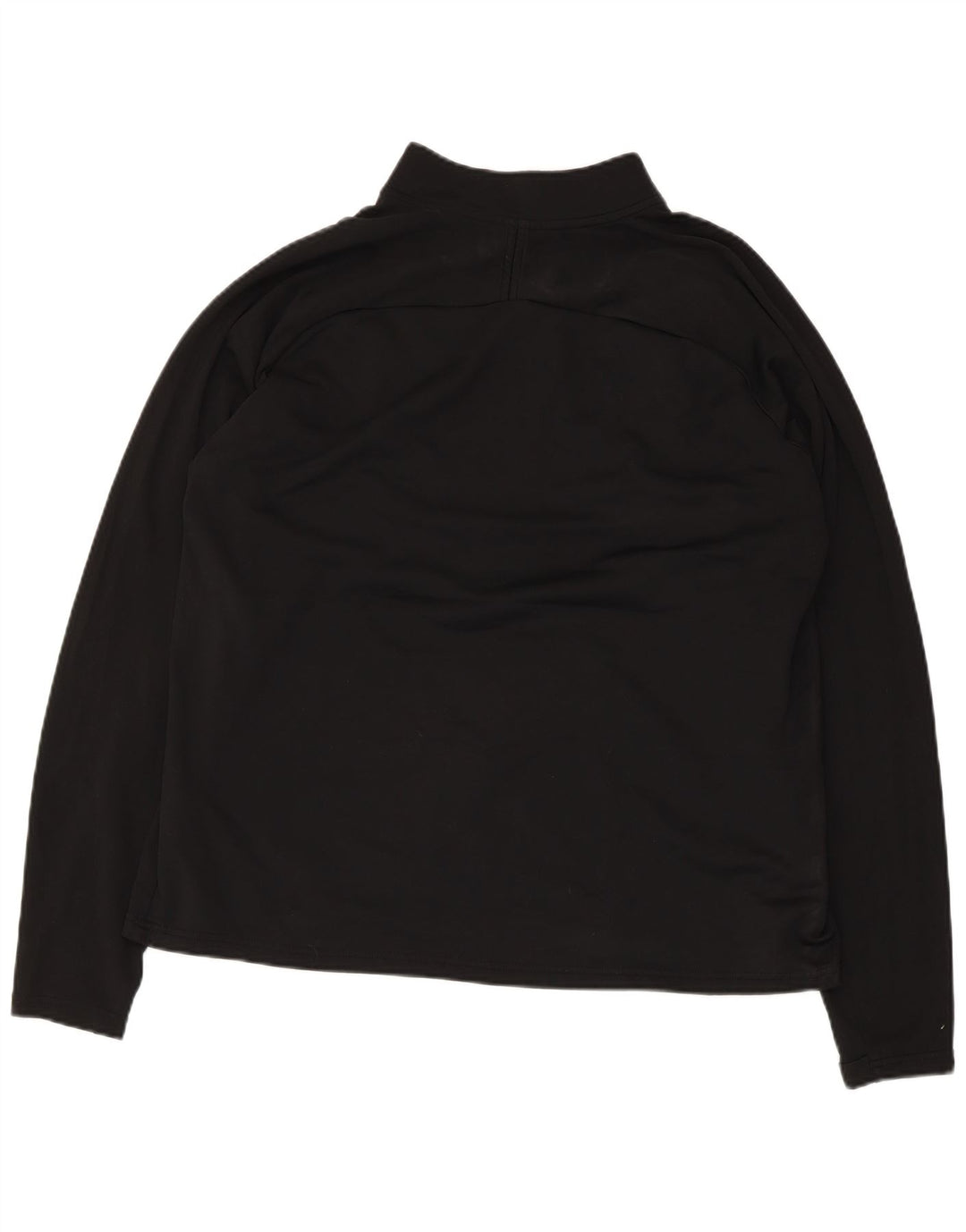 Top de trening Nike pentru bărbați Dri Fit, cu fermoar și gât, XL, negru, color block