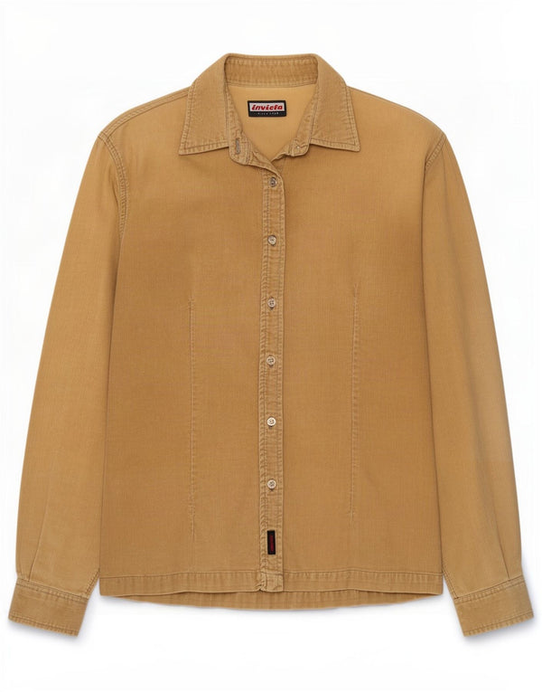 Invicta Womens Corduroy Shirt UK 14 Large Beige