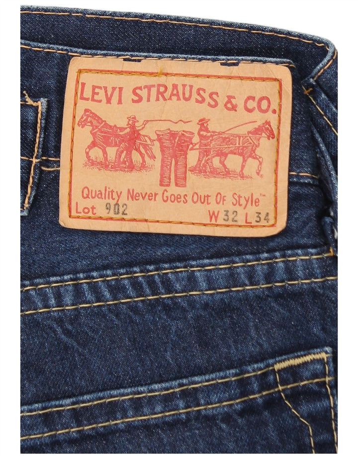 Blugi drepti pentru bărbați Levi's 902 W32 L28 Bumbac albastru