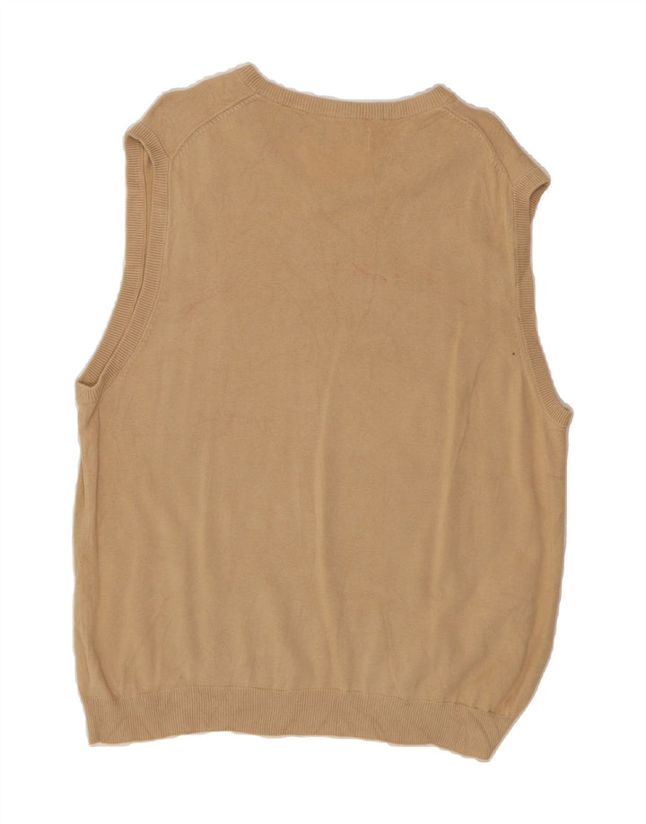 CHAPS Mens Vest Tank Top Large Beige Cotton Vintage Chaps and Second-Hand Chaps from Messina Hembry 