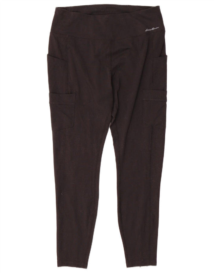 Leggings cargo pentru femei Eddie Bauer UK 14 mare negru