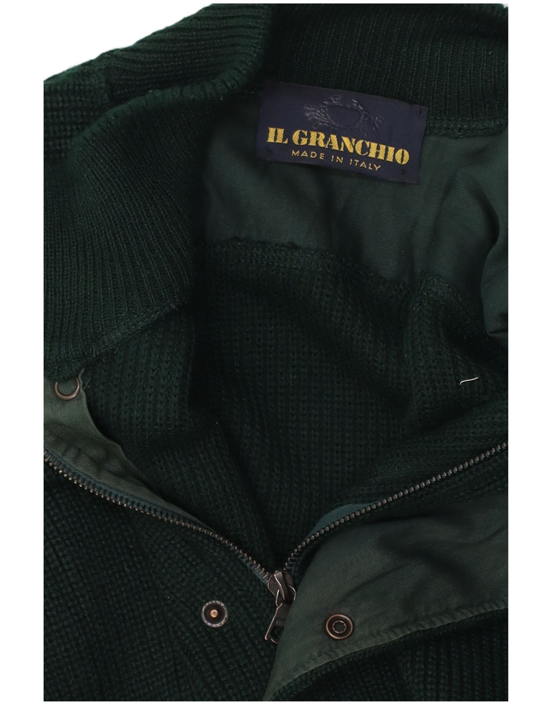 Pulover cardigan pentru bărbați Il Granchio, verde mediu