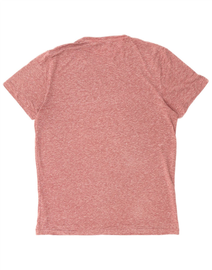 JACK & JONES Tricou cu grafică pentru bărbați Top Mediu Burgundy Poliester cu pături