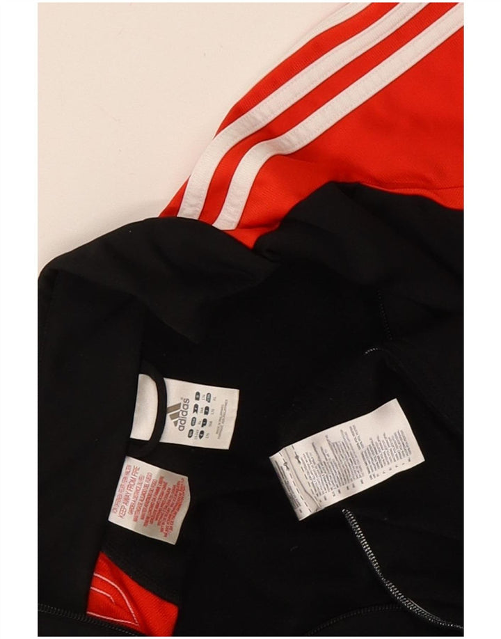 Jachetă de trening pentru băieți Adidas 15-16 ani, negru, poliester