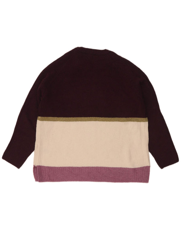 Pulover pentru femei Marks & Spencer cu decolteu triplu UK 16 mare violet