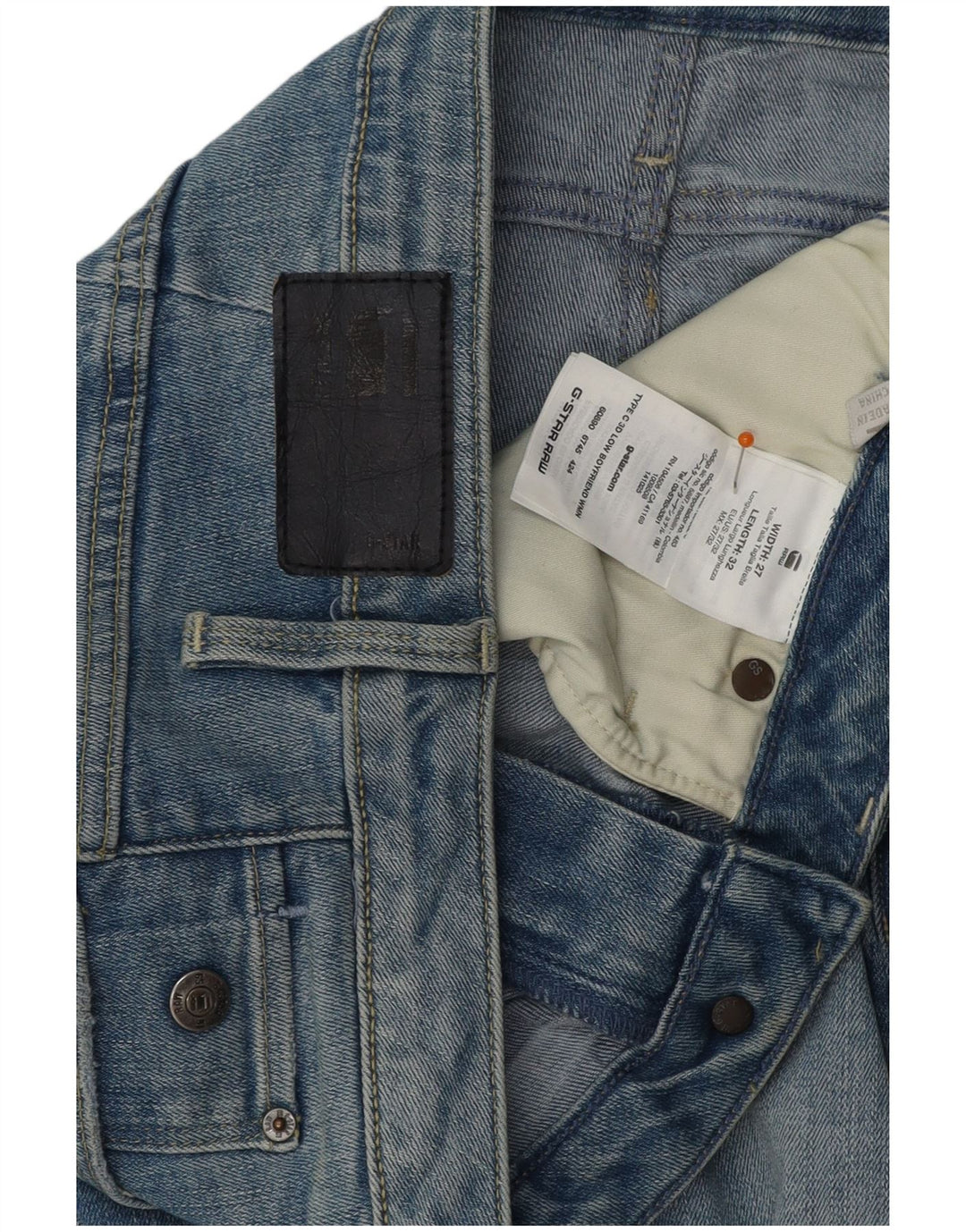 Blugi skinny pentru femei G-STAR Boyfriend Fit W27 L28 Bumbac albastru