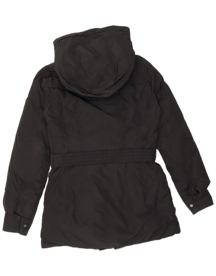 Timberland Jachetă căptușită cu glugă pentru femei UK 10 Poliester negru mic