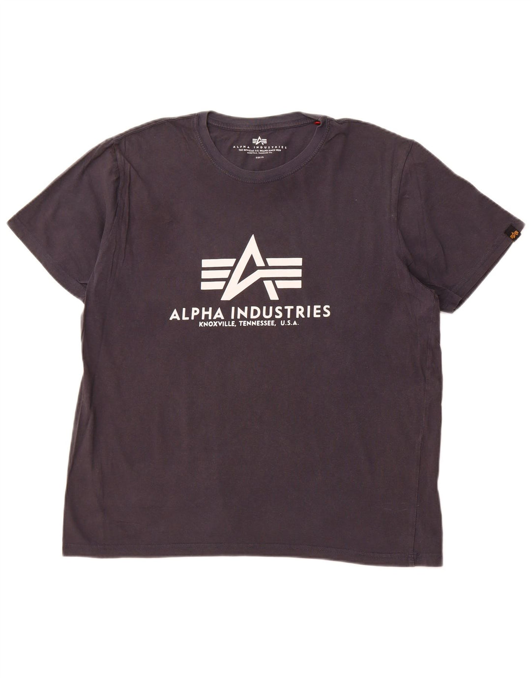Tricou grafic pentru bărbați ALPHA INDUSTRIES Top XL bleumarin