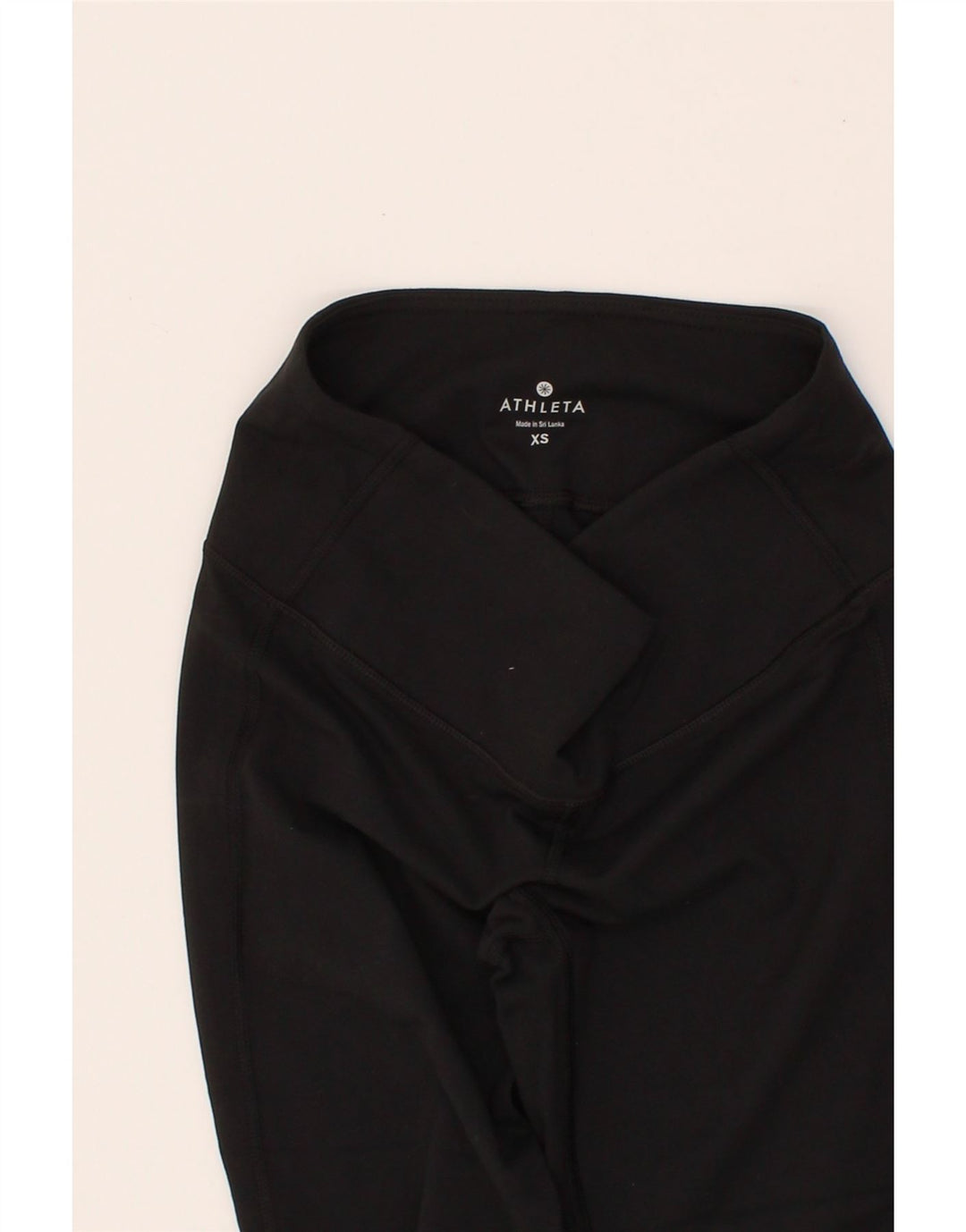 ATHLETA Womens Capri Leggings US 4 Small Black Nylon Vintage Athleta and Second-Hand Athleta from Messina Hembry 