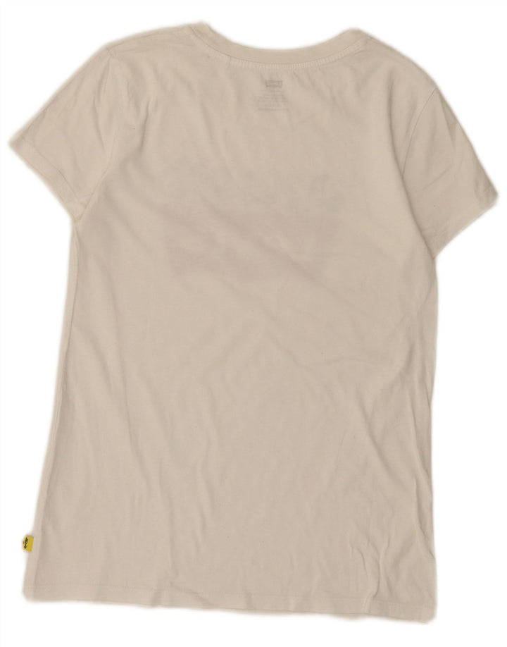 Tricou cu grafică Levi's Peanuts pentru femei Top UK 6 XS Alb