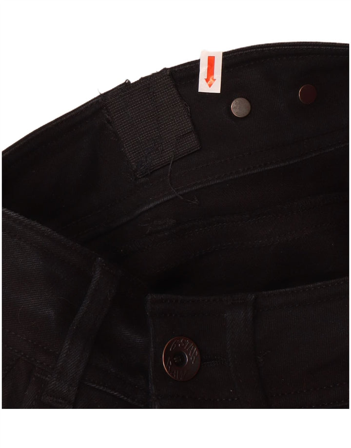 G-STAR Womens Straight Jeans W27 L28 Black Cotton