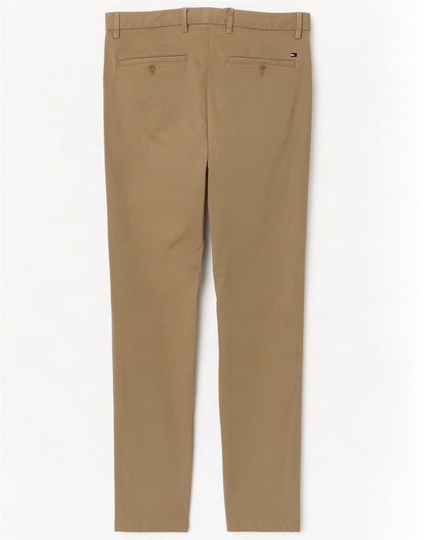 Pantaloni chino slim pentru bărbați Tommy Hilfiger L34 L32 bumbac bej