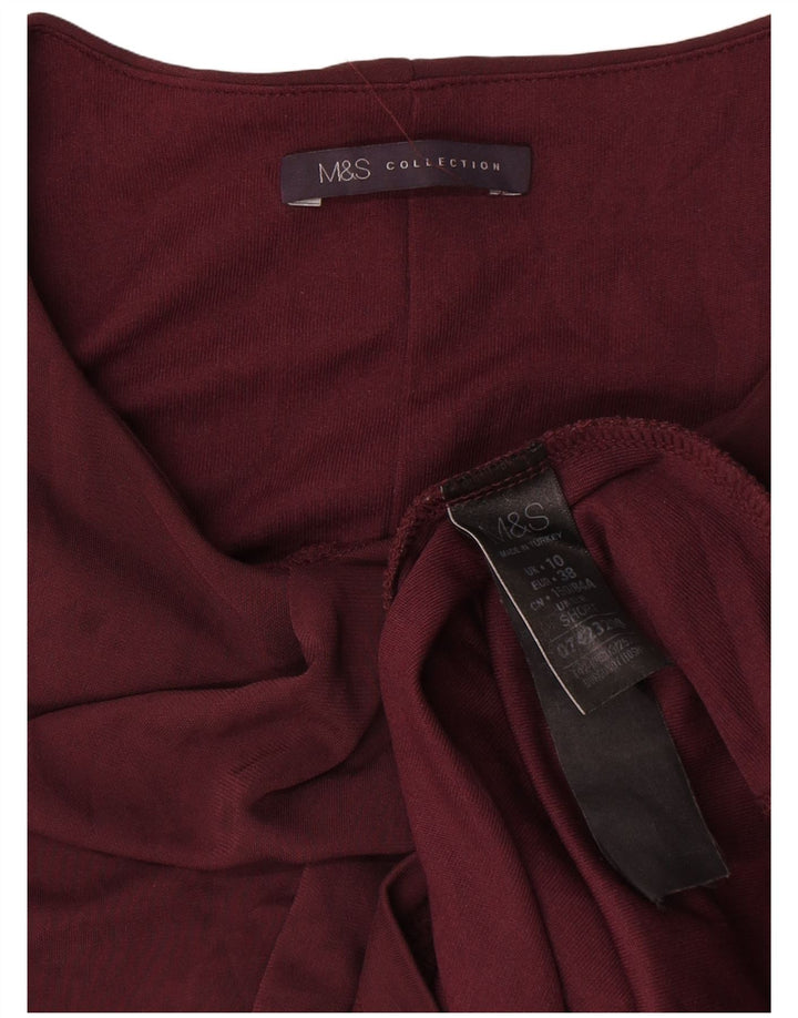 Rochie schimbătoare cu mânecă lungă pentru femei Marks & Spencer UK 10 Mic Bordeaux
