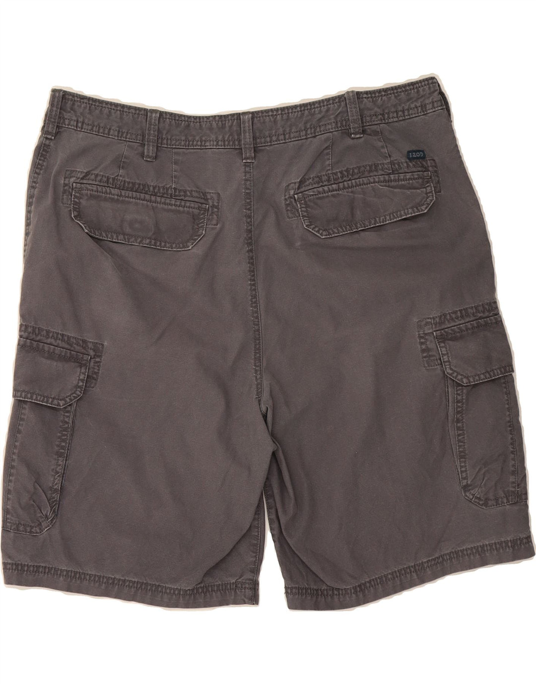 IZOD Mens Cargo Shorts W38 XL Grey Cotton Vintage Izod and Second-Hand Izod from Messina Hembry 
