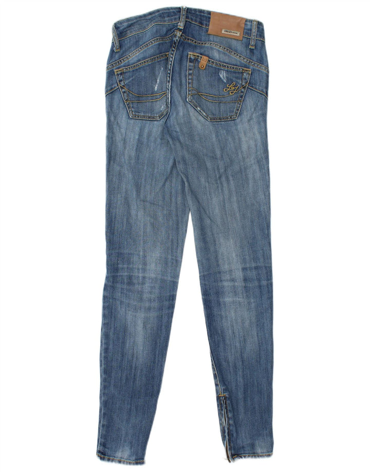 Blugi skinny de damă LIU JO Distressed W26 L30 Blue