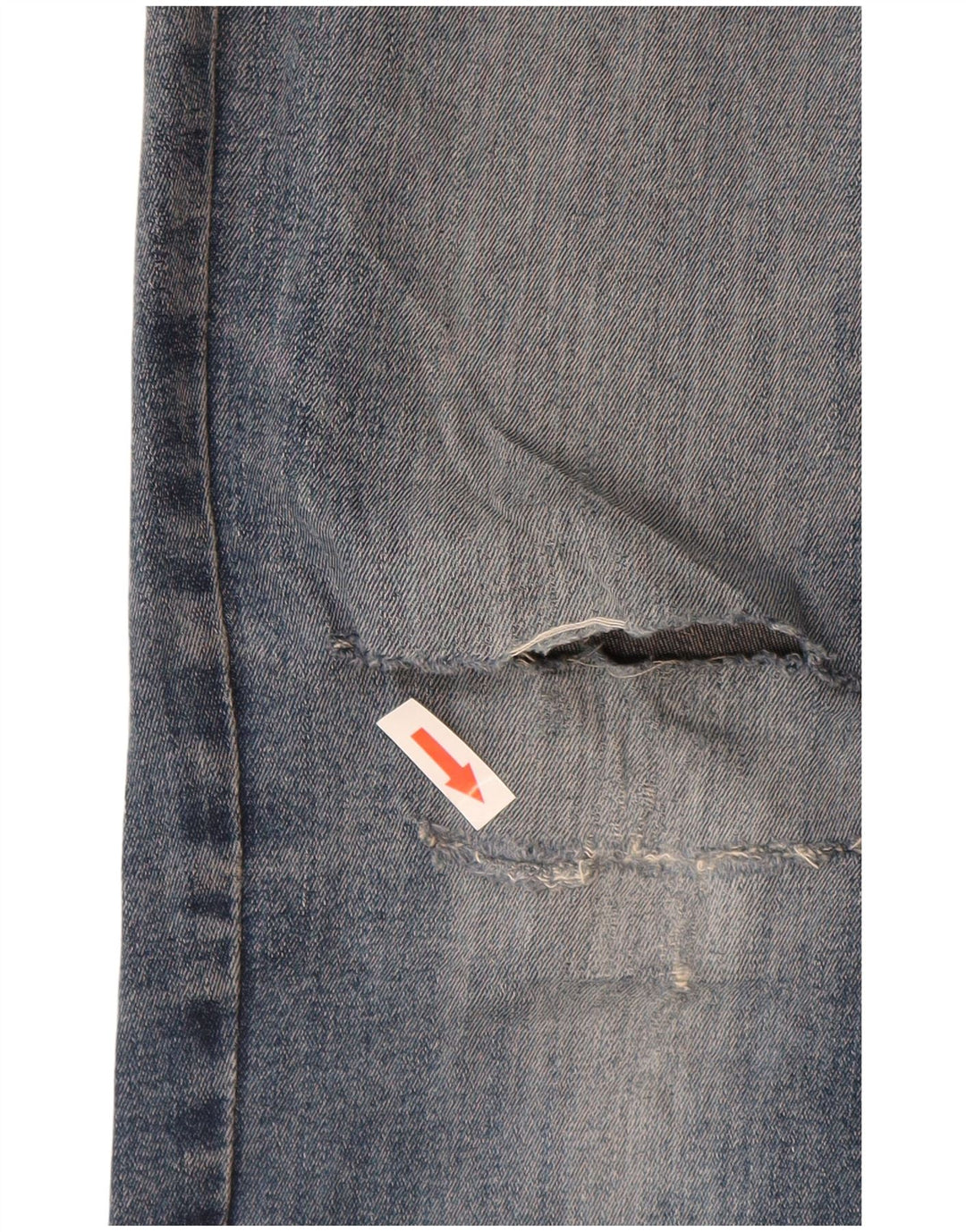 Dack's Blugi subțiri învechiți pentru femei IT 46 Large W30 L29 Blue Bumbac