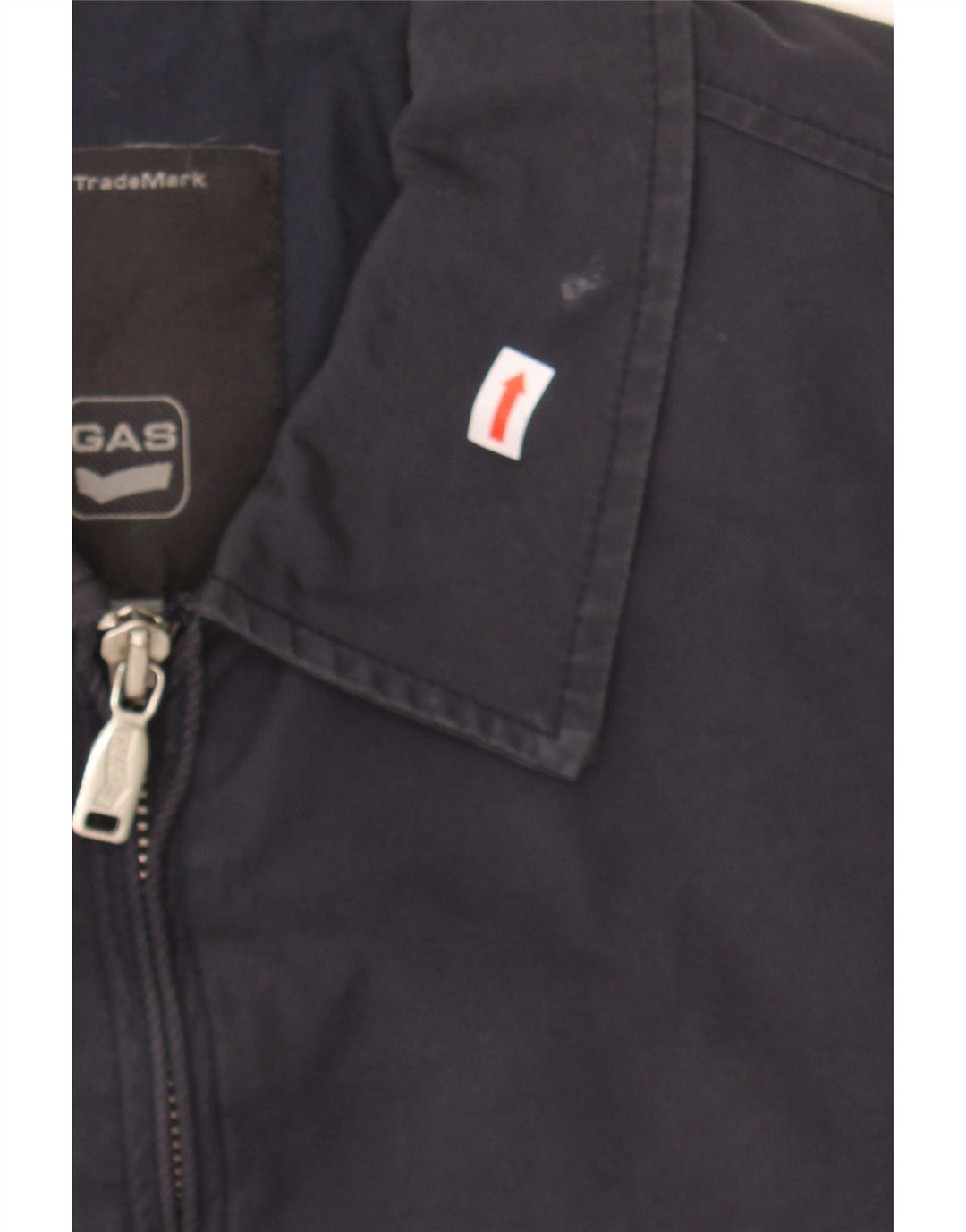 GAS Mens Bomber Jacket UK 42 XL Navy Blue Vintage Gas and Second-Hand Gas from Messina Hembry 