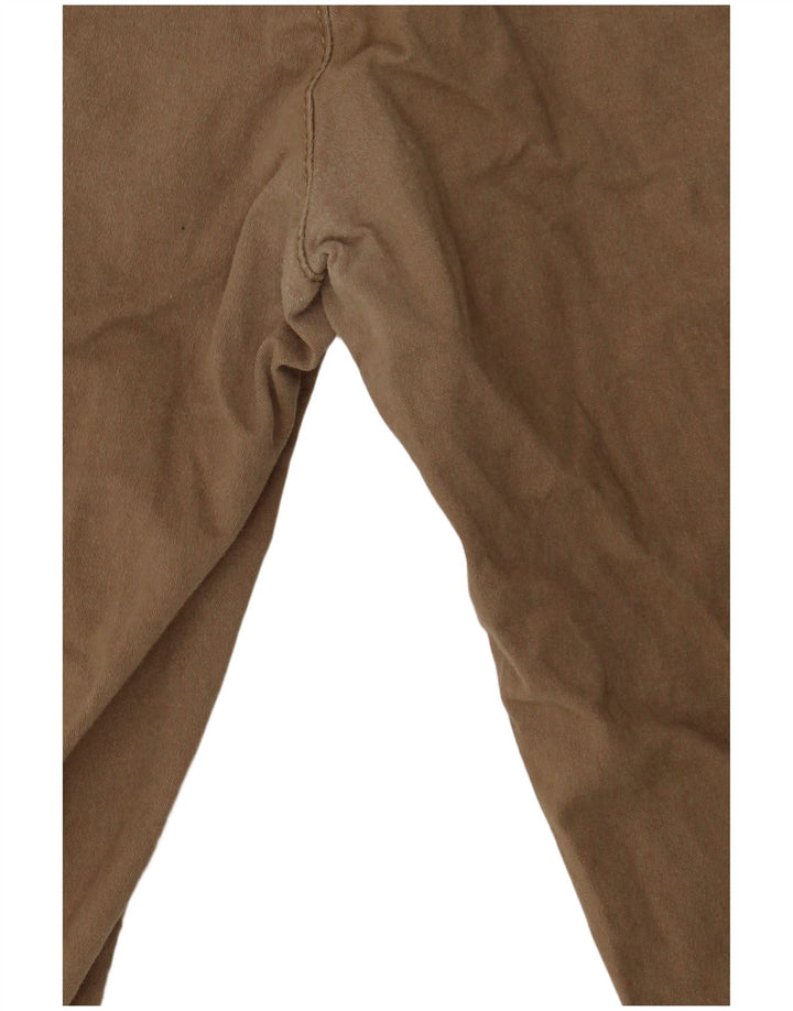 Marks & Spencer Pantaloni chino drepți pentru bărbați, bumbac mic, maro