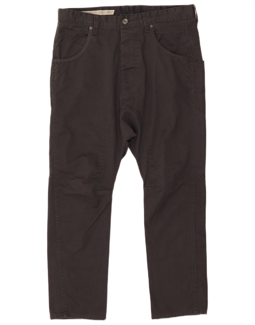 Pantaloni casual slim pentru bărbați Jack & Jones L34 L25 Poliester negru