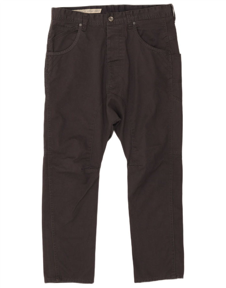 Pantaloni casual slim pentru bărbați Jack & Jones L34 L25 Poliester negru