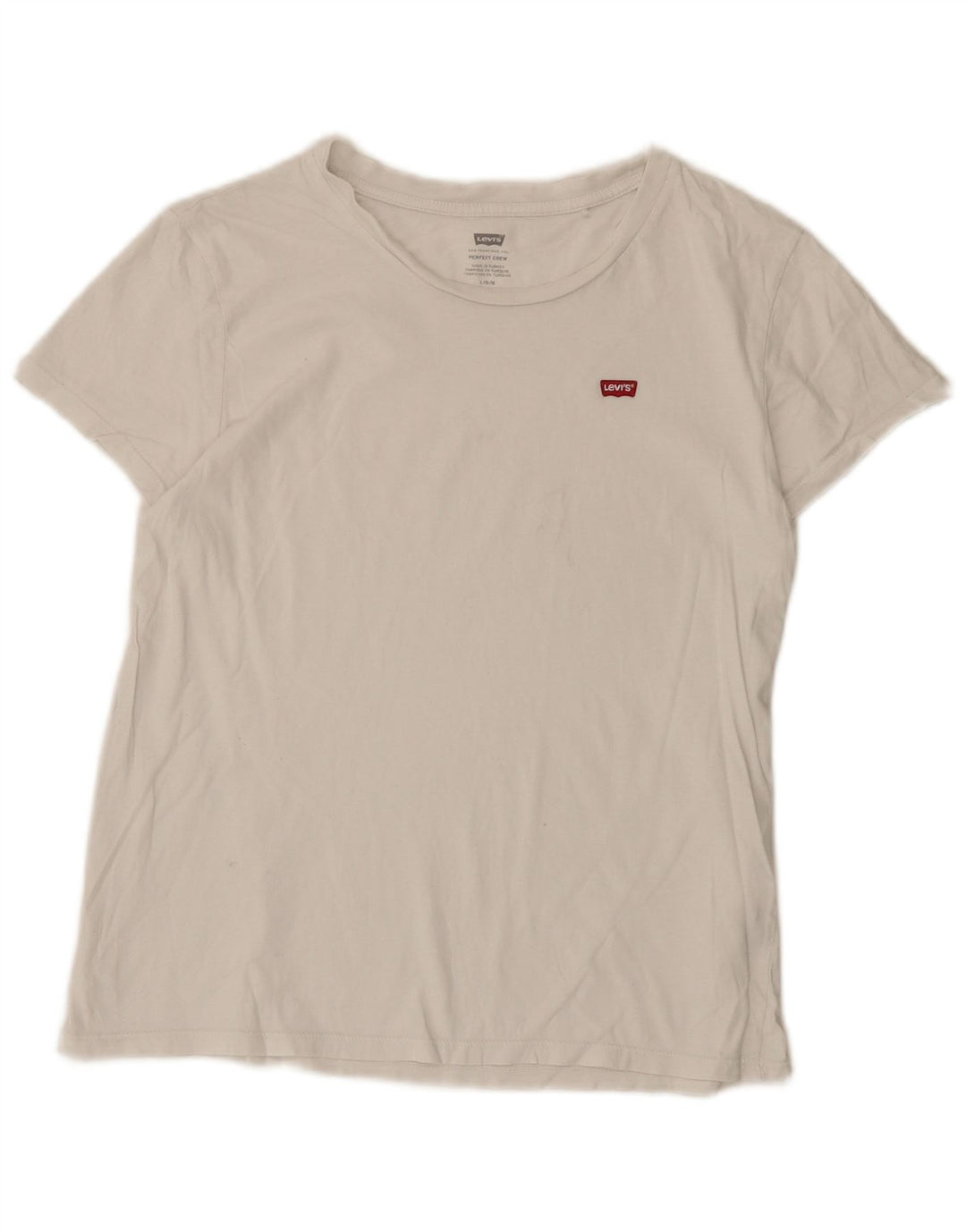 Tricou pentru femei Levi's Top UK 16 Large4 Bumbac alb