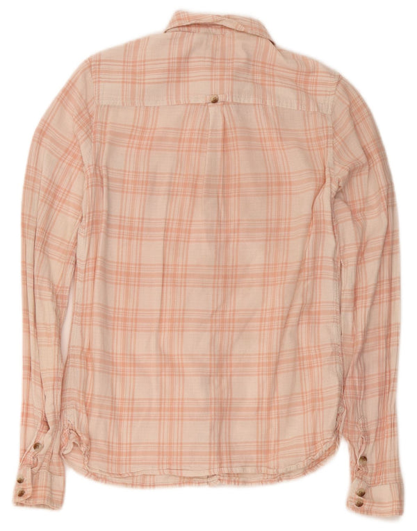 Cămașă pentru femei Fat Face Classic Fit UK 10 Bumbac carouri roz mic
