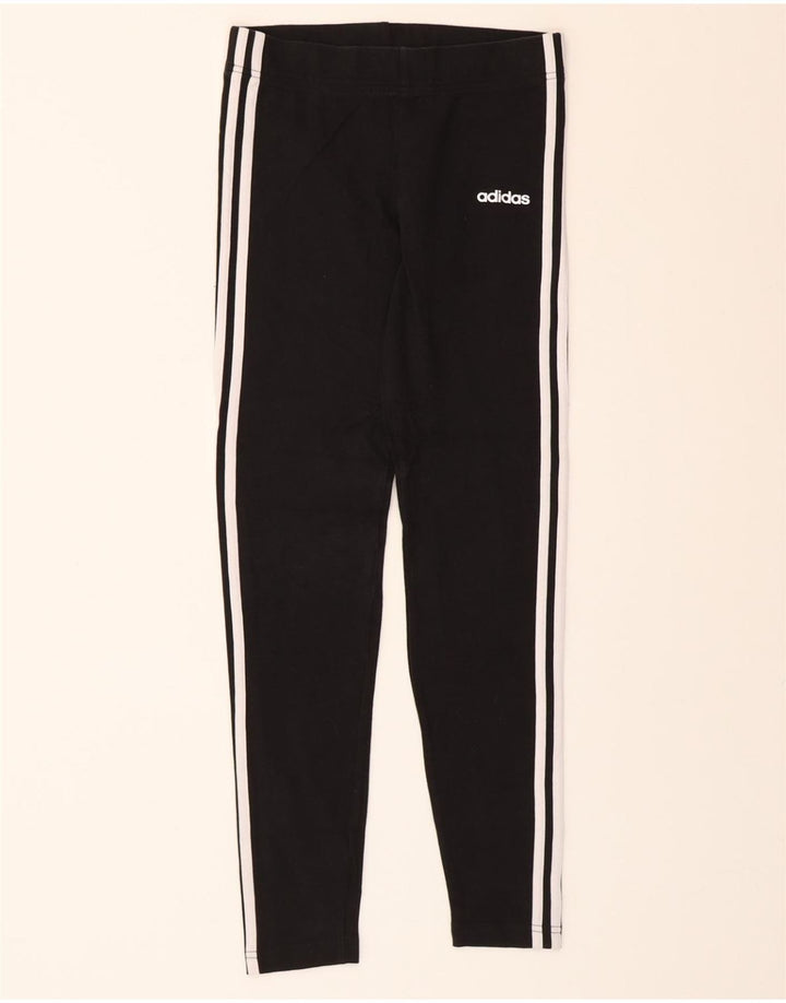 ADIDAS Girls Leggings 14-15 Years  Black Vintage Adidas and Second-Hand Adidas from Messina Hembry 