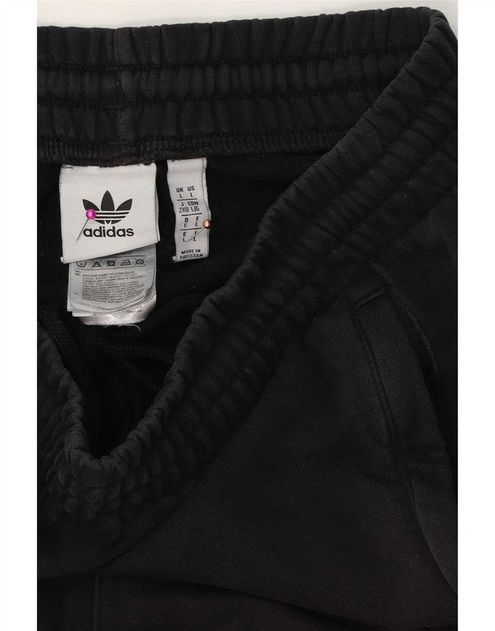 Pantaloni scurți sport pentru bărbați Adidas, mari, negru, bumbac