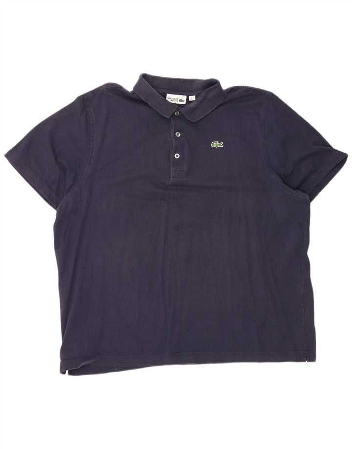 Tricou polo pentru bărbați LACOSTE Mărimea 8 3XL Bumbac bleumarin