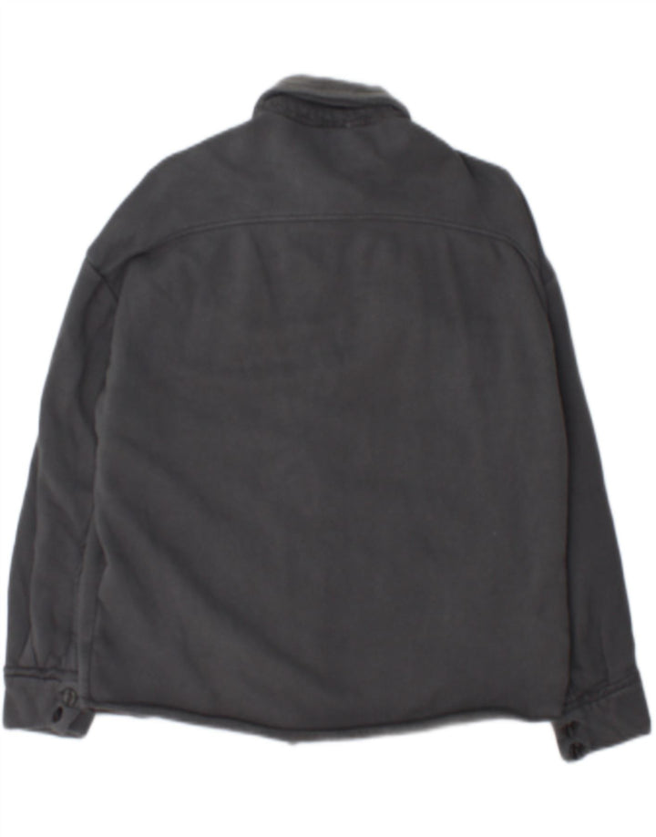 Cămașă supradimensionată Dkny pentru femei UK 2 2XS bumbac gri