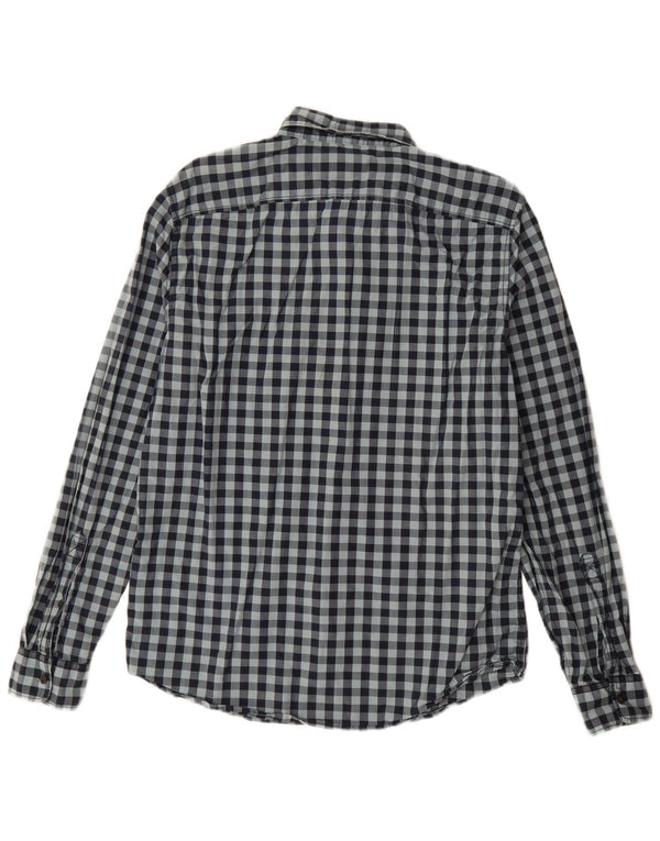 Cămașă pentru bărbați Timberland Slim Fit Bumbac Vichy, albastru bleumarin mediu